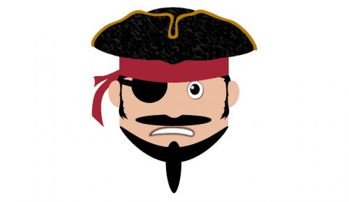 آموزش طراحی کاراکتر دزد دریایی کارتونی در فتوشاپ